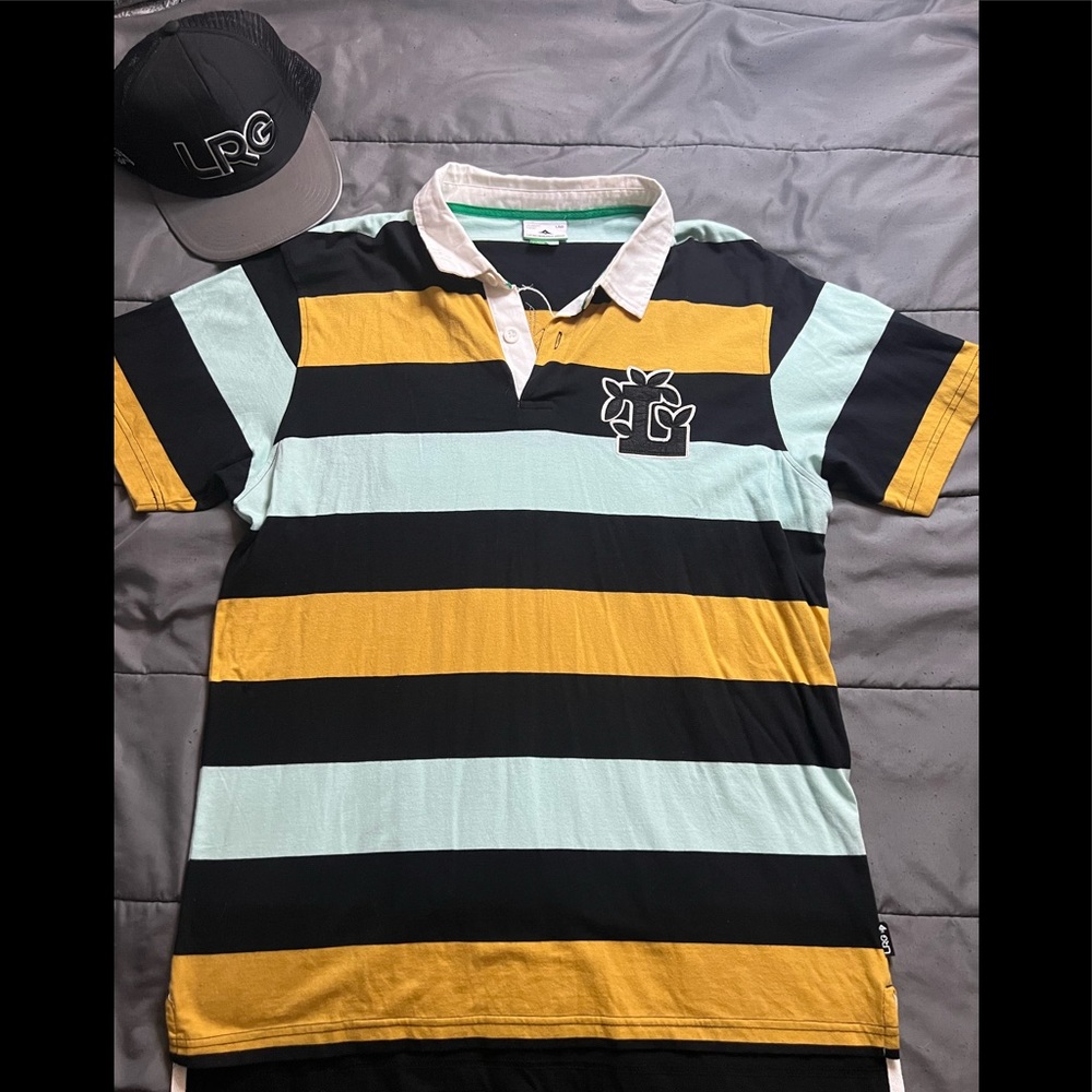 Mens LRG (Lifted Research Group) Polo T-Shirt
